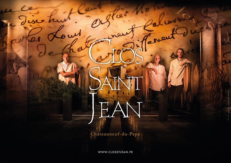 visuel publicitaire du domaine clos saint jean